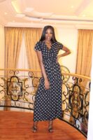 Lorna Polka Dot Wrap Maxi Dress