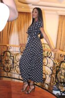 Lorna Polka Dot Wrap Maxi Dress