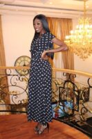 Lorna Polka Dot Wrap Maxi Dress