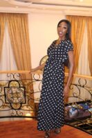 Lorna Polka Dot Wrap Maxi Dress