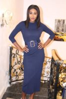 Eliana Navy Midaxi Dress