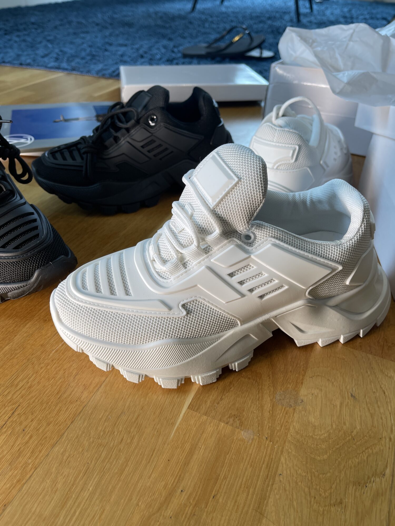 White Chunky Sneakers